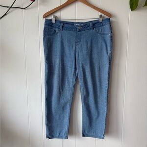 Nygard Cropped Straight Leg Jeans Size 12 Stretchy